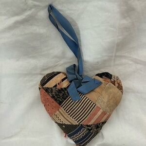 Stuffed vintage heart decor